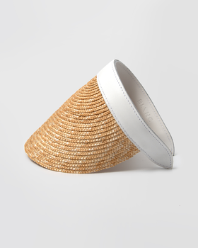 Blanc - Nimos Visor - Natural White - 女装 - 帽子 - 自然色/白色
