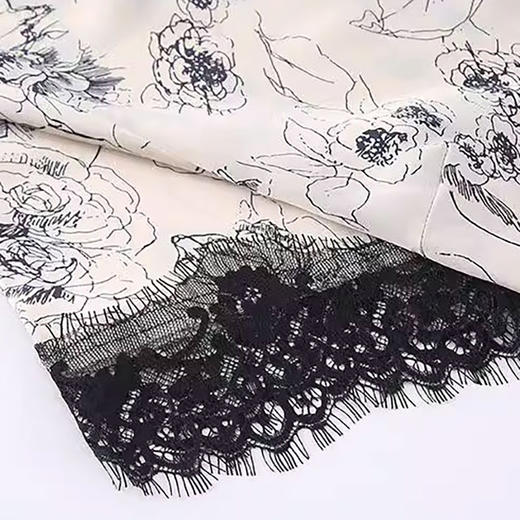 中式蔷薇花蕾丝睡衣四件套 ，1套4件，典雅大方，太舒服了 商品图4