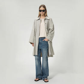 ROMI STUDIO“张弛有度”轻量化100%高密棉肌理感风衣外套 431W5016