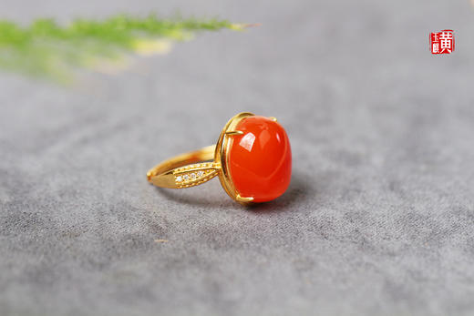 南红戒指【瑜璟】，925银镶 商品图4