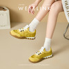 西遇芭蕾德训鞋女新款春夏超火复古小白鞋轻便软底黄色运动鞋V0156574 商品缩略图2
