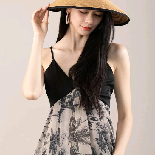 洛诗琳34820夏季新款UPF50大帽檐防晒帽308 商品图2