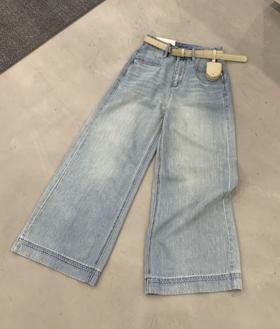 【门店同款】ENJOY夏季配腰带小包牛仔阔腿裤 162248800