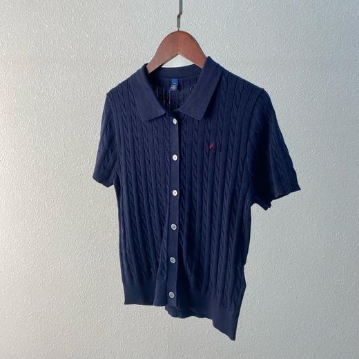 2025新款拉夫Polo翻领短袖小麻花针织衫! 商品图2