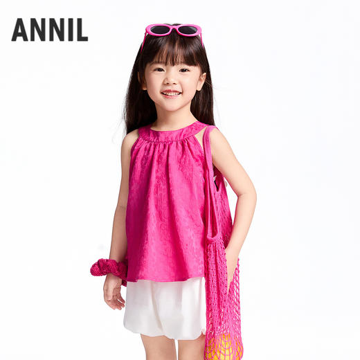 【实体店同款】女童套装夏季新款安奈儿童装XG522670 商品图1