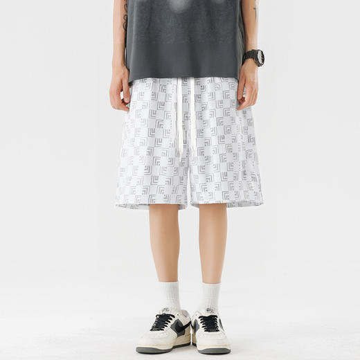 【DSL】大依优型大码短裤五分裤大号裤子弹力透气加肥加大夏季松紧腰宽松运动沙滩裤 商品图6