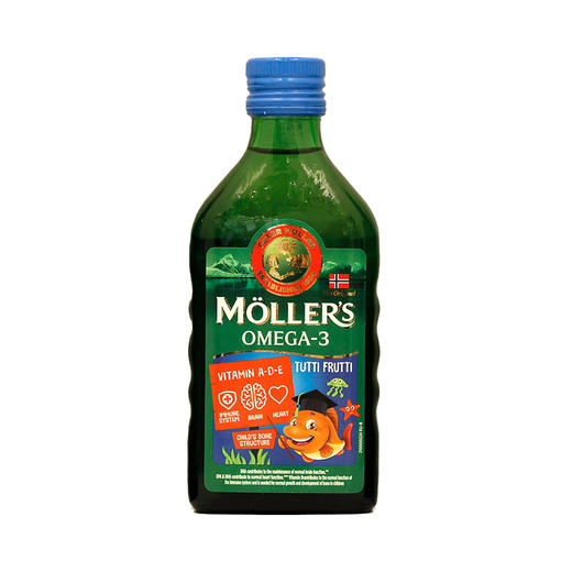 挪威Mollers沐乐思鳕鱼肝油250ml/瓶 柠檬味/原味/苹果味/水果味 商品图2