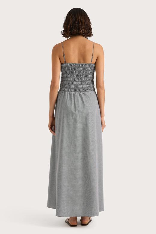 Faithfull The Brand - Lida Maxi Dress - Gingham - Black - 女装 - 连身裙 - 黑色格子 商品图3