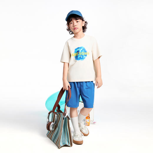 【实体店同款】男童圆领短袖针织套装夏季新款安奈儿童装AB521641 商品图3