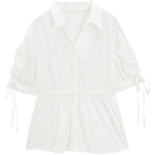 IEF/爱依服2025上衣春夏 韩版时尚通勤气质五分袖设计百搭衬衫N0106-X5- 商品图4