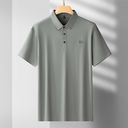 【冰丝无痕】【DDS】大依优型大码男装短袖POLO衫透气加肥加大大号半袖体恤上衣男士胖子 商品图1