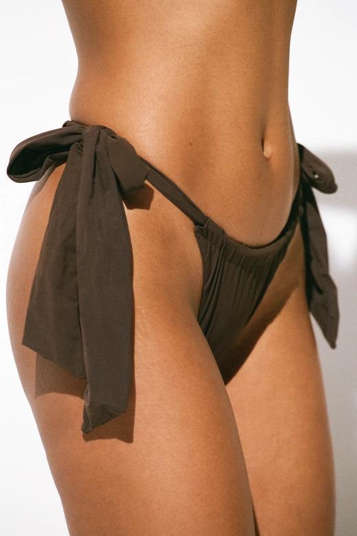 Faithfull The Brand - Costa Bikini Bottom - Coffee - 女装 - 泳衣下装 - 咖色 商品图1