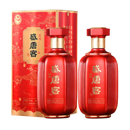 兰陵浓香型白酒盛唐客52度500ml*2纯粮酿造喜宴用酒 商品图0