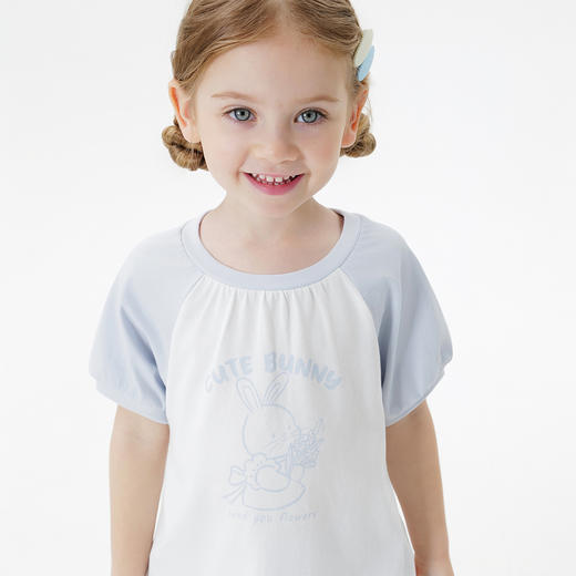 【凉感T】马克珍妮女童萌趣夏日云柔短袖T恤 宝宝夏装新款550729
 商品图4