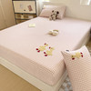 2025春夏色织水洗棉单品床笠、夏被 软糯柔韧耐磨透气全棉床笠三件套 商品缩略图3
