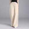 百媚生 苎麻棉垂感宽松阔腿裤TDA-7 商品缩略图5