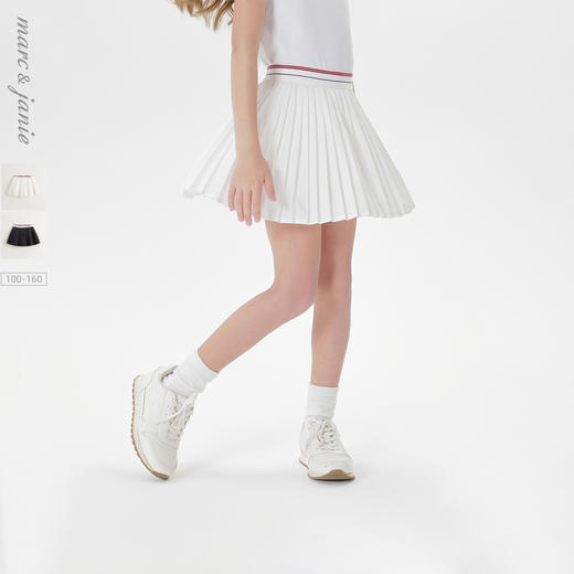 马克珍妮女童网球运动百褶裙裤儿童短裙裤子2025年夏装新款550622 商品图0