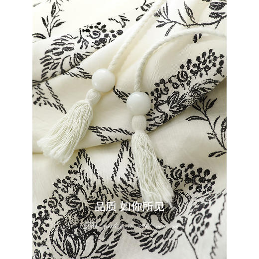 COCOBELLA设计师手绘棉麻风背心裙拼接大码无袖连衣裙FR0068 商品图4