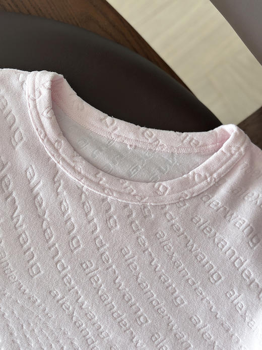 现货 THS-限时 大王家 尾品 满身提花logo短袖短T恤 2色 BH2580 商品图6