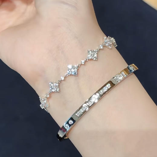 【闪耀爆款】APM 杨紫同款摩斯密码开口手镯+闪耀手链组合【礼盒礼袋】 商品图4