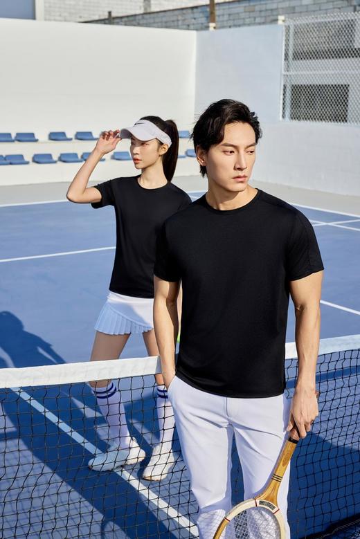 *鸟家同款面料，萨勒芬妮7A抗菌亲肤轻奢插肩圆领T恤  抗菌速干亲肤 商品图5