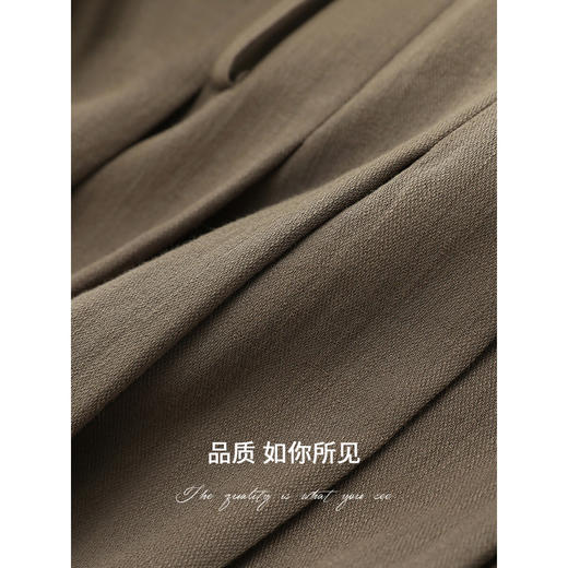 COCOBELLA高智感通勤手工倒褶连衣裙女随性舒适通勤背心裙FR0067 商品图4