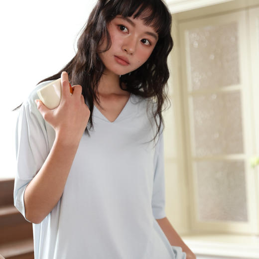 壳木蚕丝家居服|桑蚕丝+精梳棉混纺，透气柔顺，自然有垂感 商品图9