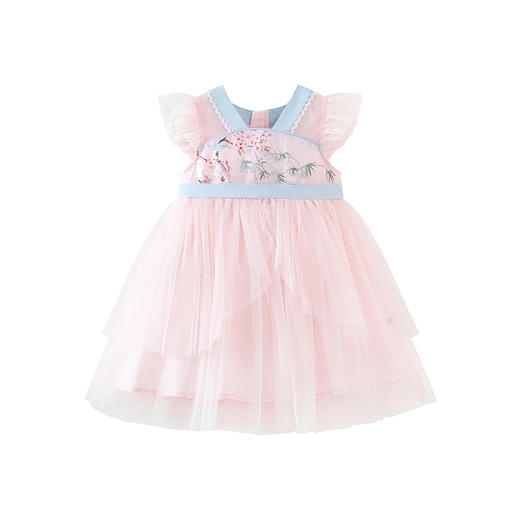 【新中式】迷你巴拉连衣裙女童宝宝亲肤甜美旗袍汉服夏新款 商品图4