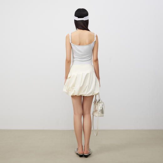 lost in echo2025春夏新款莫代尔扭结吊带紧身透气连体背心上衣女 商品图4