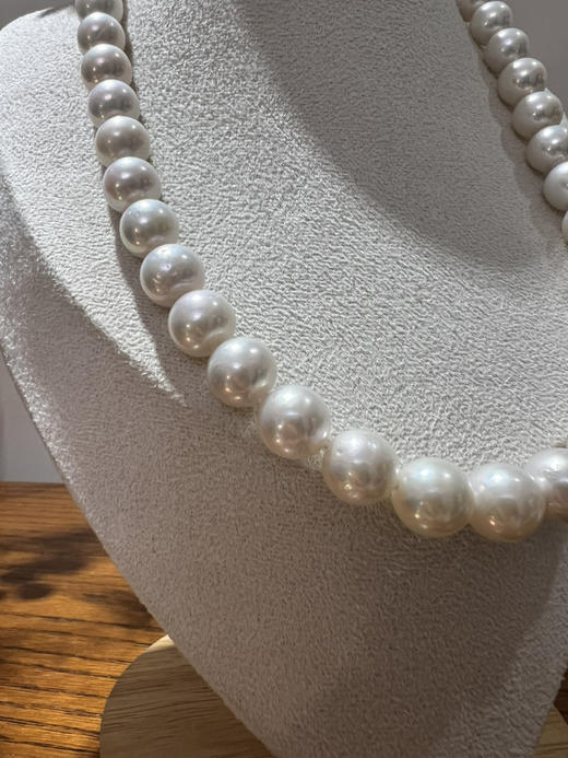 47-3 母亲节特惠 9-11mm极强光 正圆微瑕 爱迪生珍珠项链 45cm 限时1800 商品图2