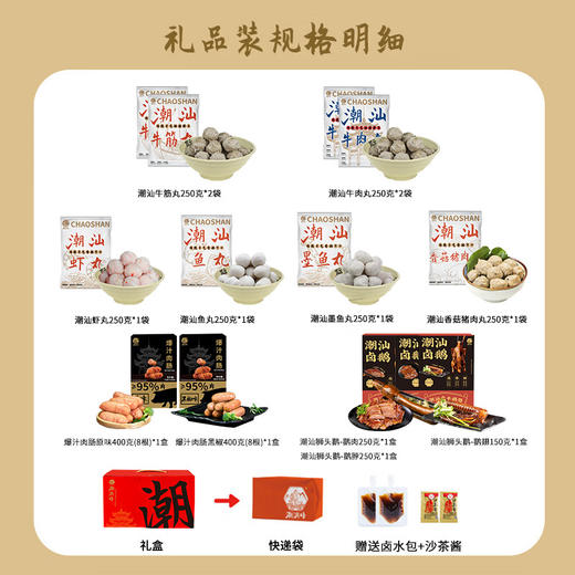 潮满峰 大饱口福套装 3450g 商品图1