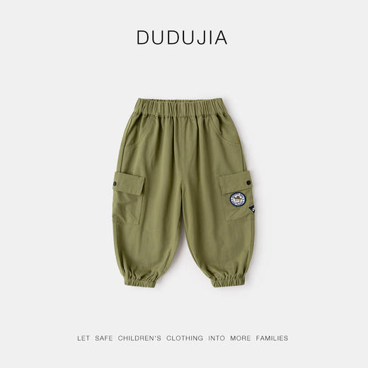 【全棉】嘟嘟家儿童工装裤春季男童长裤春装女童户外裤子童装 商品图4