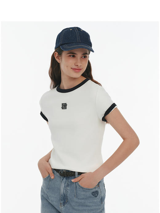 TeenieWeenie小熊字母T恤女春季女t恤TTRW25M505Z 商品图1