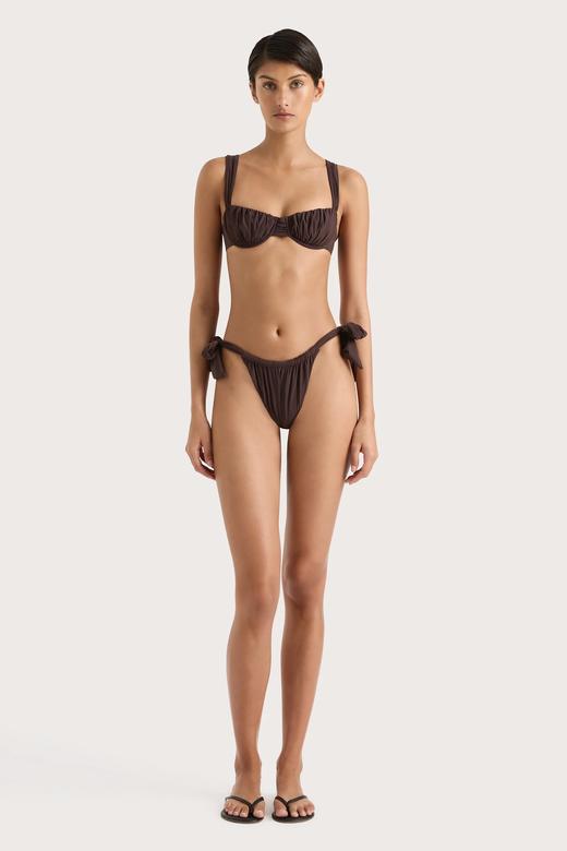 Faithfull The Brand - Costa Bikini Bottom - Coffee - 女装 - 泳衣下装 - 咖色 商品图3