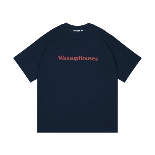 WassupHouse基础大LOGO印花短袖T恤 商品图6