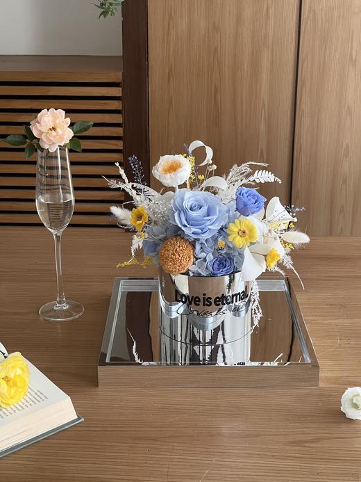 家居永生花抱抱桶（27x27x27cm）镜面手提袋（暂存） 商品图4