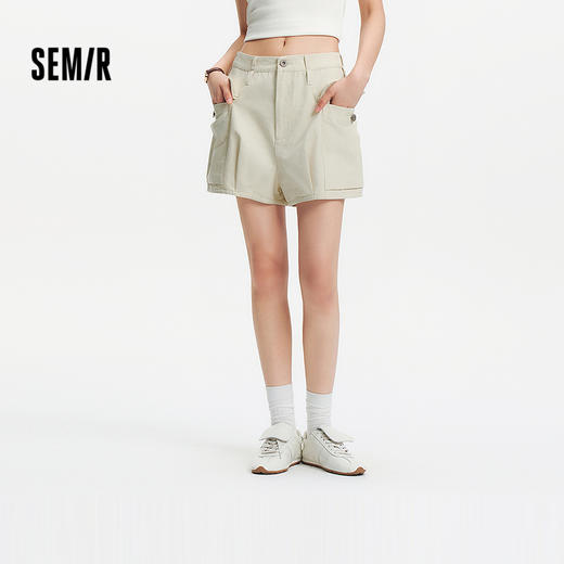 森马休闲裤女纯棉宽松南瓜裤俏皮复古气质2025夏季新款工装裤时尚 商品图0