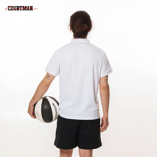 COURTMAM野球帝polo衫夏季新款男士翻领教练短袖运动T恤透气速干排汗 商品图4