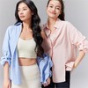 【funfun beauty天丝亚麻衬衣】版型百搭 材质舒适透气 一衣三穿 立体剪裁宽肩型  轻盈休闲 商品缩略图1