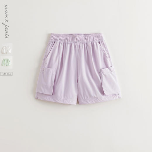 【弹力速干】马克珍妮女童工装户外运动短裤2025年夏装新款550725 商品图0