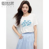 【周末秒杀】熙世界清新百搭休闲短袖T恤2025夏季新款活力减龄70%棉上衣女t 商品缩略图0