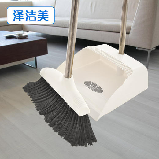 「19.9到手3件套」家用扫把簸箕套装组合 加厚撮箕单个软毛扫把扫帚不粘毛发扫地笤帚清洁工具 商品图2