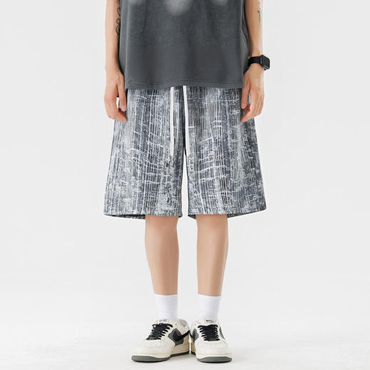 【DSL】大依优型大码短裤五分裤大号裤子弹力透气加肥加大夏季松紧腰宽松运动沙滩裤 商品图6