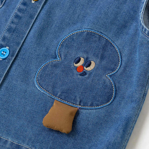 [熊熊乐园]嘟嘟家儿童牛仔马甲春季新款男童背心春装女童坎肩童装 商品图3