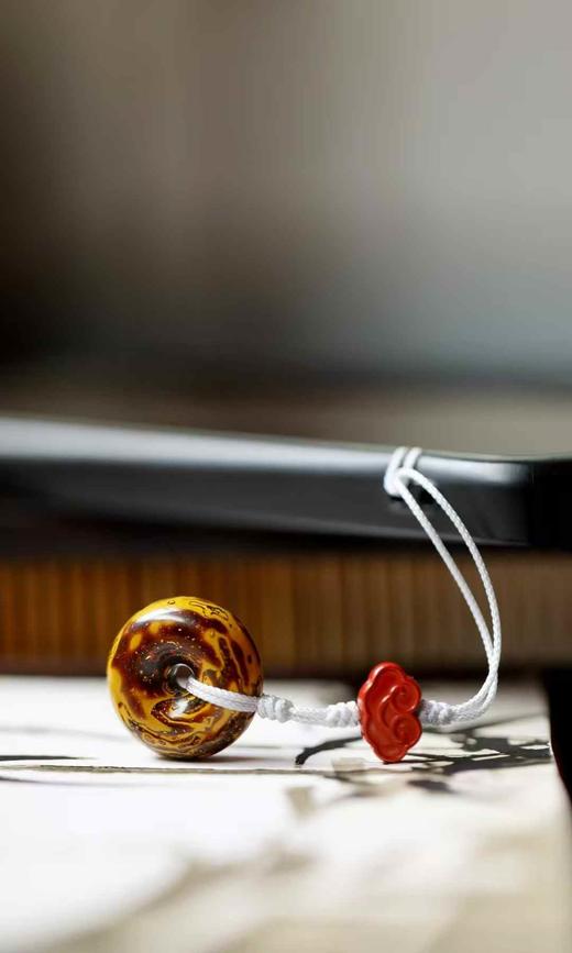 大漆 琥珀金【平安扣】挂件 商品图6