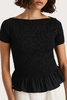 Faithfull The Brand - Deboni Top - Black - 女装 - 上衣 - 黑色 商品缩略图5