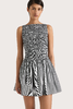 Faithfull The Brand - Noa Mini Dress - Gingham - Black - 女装 - 连身裙 - 黑色格子 商品缩略图4