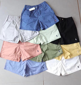 原单正品拉夫劳伦Ralph Lauren保罗小标战马基础休闲短裤，男女同款，

颜色： 黑色 白色 浅绿 深绿 浅蓝 深蓝 浅灰 粉色 黄色
尺码：S～XL