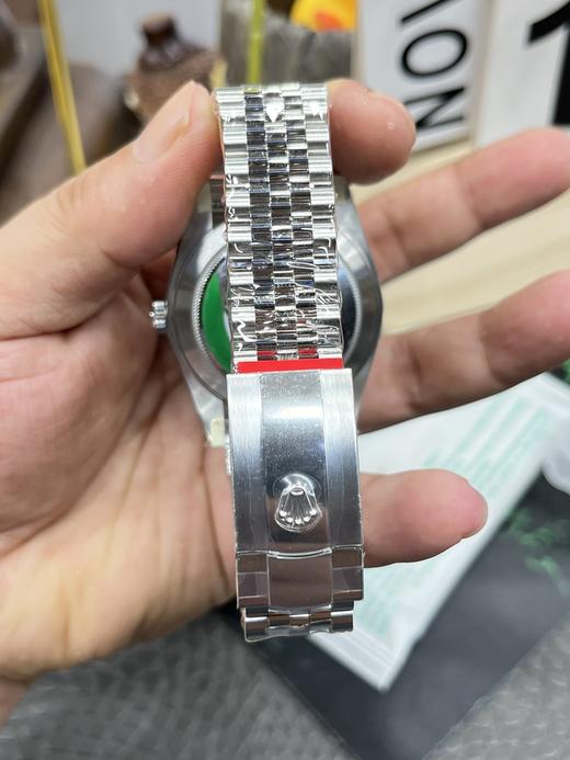 ROLEX劳力士 日志型系列 自动机械机芯 日期显示 男款 瑞表 41mm 灰色表盘 蚝式钢18K白金表壳 蚝式钢表带（SP） 商品图9