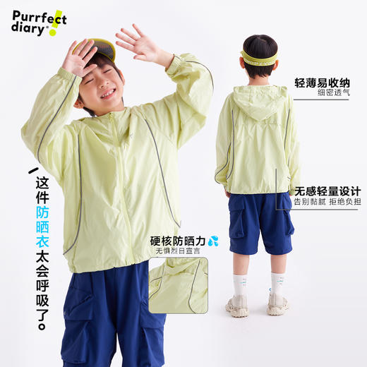 【轻量】【咕噜日记】童装儿童轻薄防晒外套男女童户外防晒衣透气上衣PXW2502 商品图4